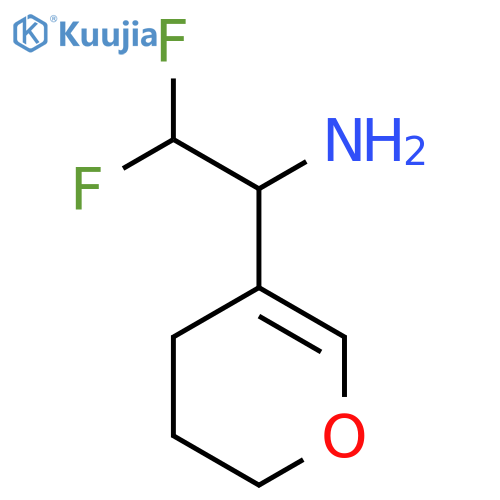1-(3,4-dihydro-2H-pyran-5-yl)-2,2-difluoroethan-1-amine structure