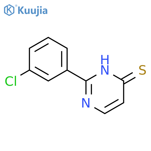 2-(3-Chlorophenyl)-3,4-dihydropyrimidine-4-thione structure