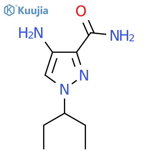 4-amino-1-(pentan-3-yl)-1H-pyrazole-3-carboxamide structure