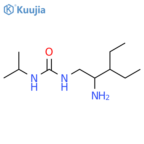 1-(2-Amino-3-ethylpentyl)-3-(propan-2-yl)urea structure