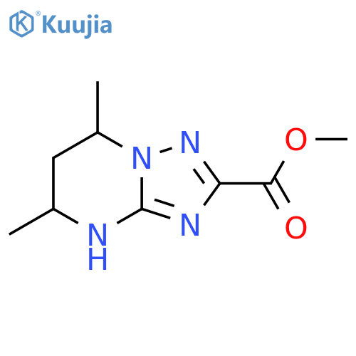 methyl 5,7-dimethyl-4H,5H,6H,7H-1,2,4triazolo1,5-apyrimidine-2-carboxylate structure