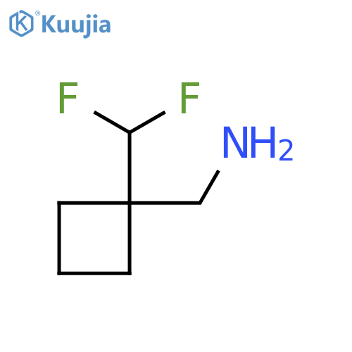 [1-(difluoromethyl)cyclobutyl]methanamine structure