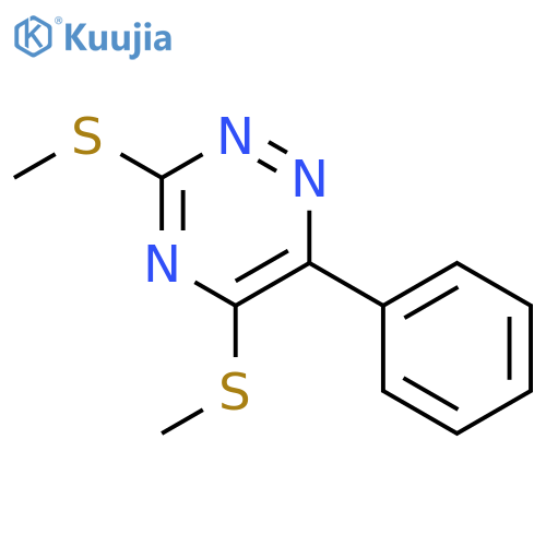 1,2,4-Triazine, 3,5-bis(methylthio)-6-phenyl- structure