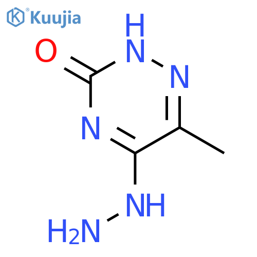 5-hydrazinyl-6-methyl-2,3-dihydro-1,2,4-triazin-3-one structure