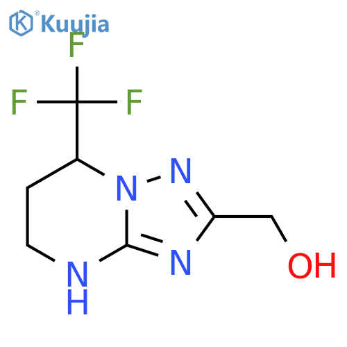 7-(trifluoromethyl)-4H,5H,6H,7H-1,2,4triazolo1,5-apyrimidin-2-ylmethanol structure