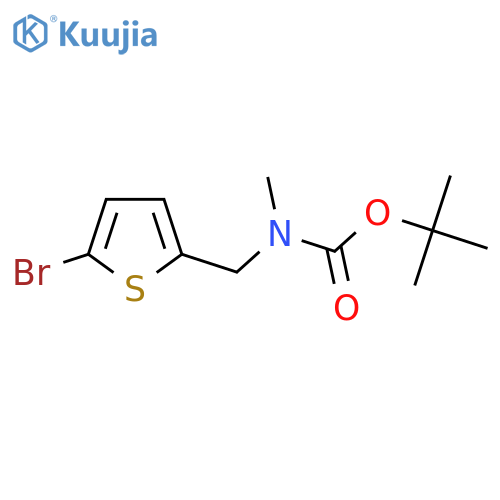 tert-Butyl ((5-bromothiophen-2-yl)methyl)(methyl)carbamate structure