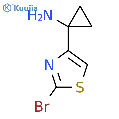1-(2-bromo-1,3-thiazol-4-yl)cyclopropan-1-amine structure