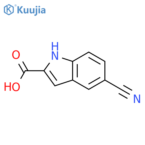 5-Cyano-1H-indole-2-carboxylic Acid structure
