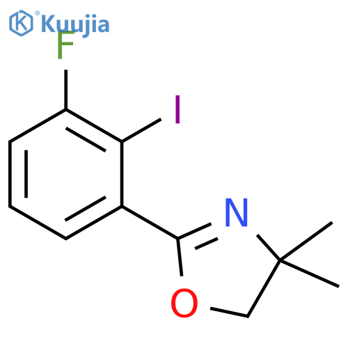 2-(3-Fluoro-2-iodophenyl)-4,5-dihydro-4,4-dimethyloxazole structure