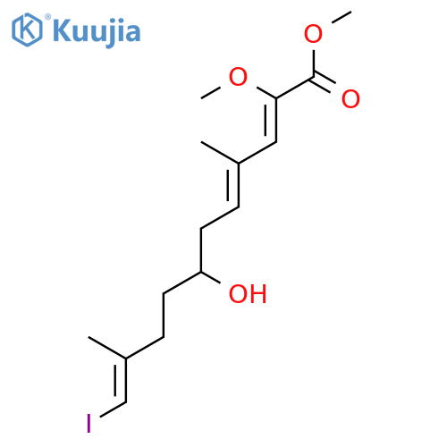 2,4,10-Undecatrienoic acid, 7-hydroxy-11-iodo-2-methoxy-4,10-dimethyl-, methyl ester, (2Z,4E,7S,10E)- structure