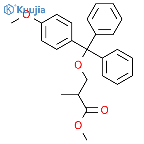 Propanoic acid, 3-[(4-methoxyphenyl)diphenylmethoxy]-2-methyl-, methyl ester, (2S)- structure