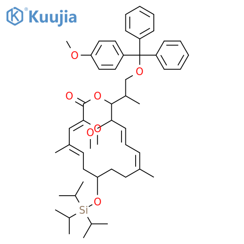 Oxacyclohexadeca-3,5,11,13-tetraen-2-one, 3,15-dimethoxy-16-[(1S)-2-[(4-methoxyphenyl)diphenylmethoxy]-1-methylethyl]-5,11-dimethyl-8-[[tris(1-methylethyl)silyl]oxy]-, (3Z,5E,8S,11E,13E,15S,16R)- structure