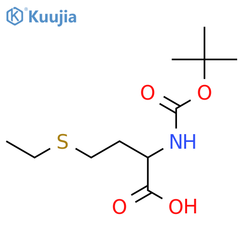 (S)-2-((tert-Butoxycarbonyl)amino)-4-(ethylthio)butanoic acid structure
