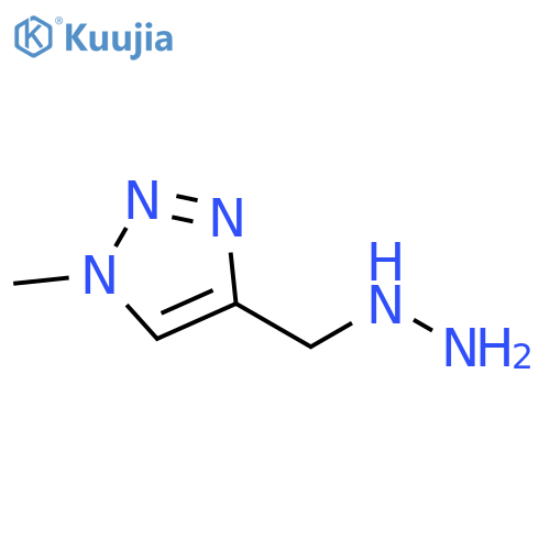 4-(hydrazinylmethyl)-1-methyl-1H-1,2,3-triazole structure