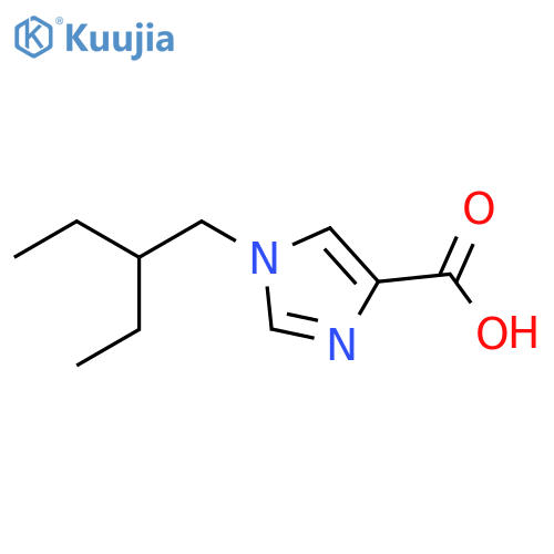 1-(2-ethylbutyl)-1H-imidazole-4-carboxylic acid structure