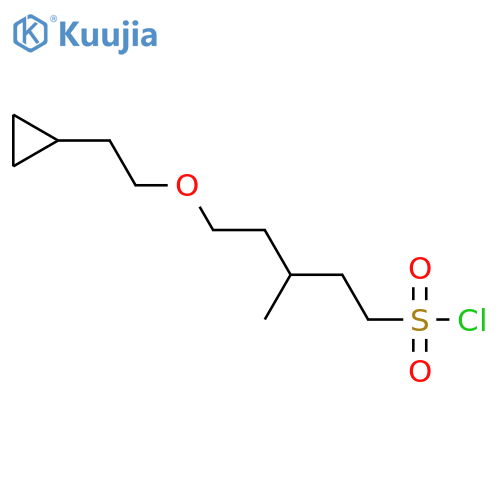 5-(2-cyclopropylethoxy)-3-methylpentane-1-sulfonyl chloride structure