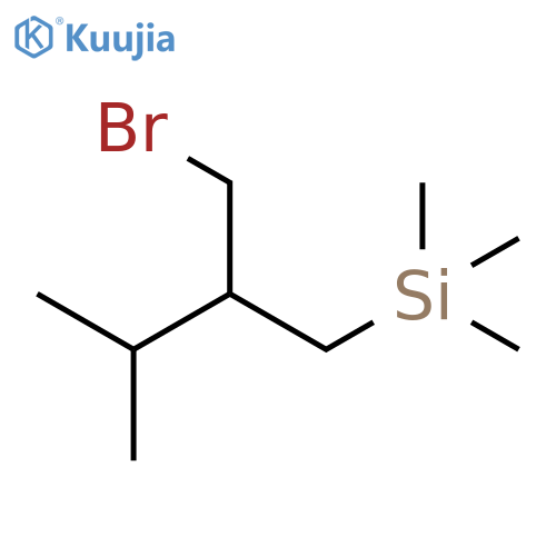 Silane, [2-(bromomethyl)-3-methylbutyl]trimethyl- structure