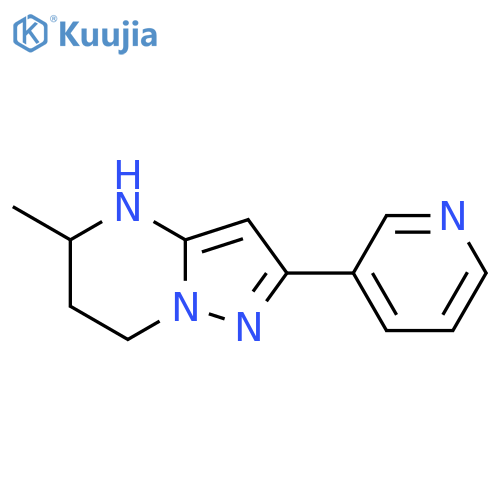 3-{5-methyl-4H,5H,6H,7H-pyrazolo1,5-apyrimidin-2-yl}pyridine structure