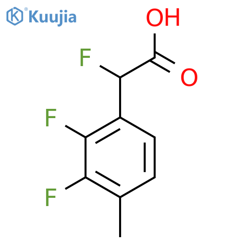 2-(2,3-Difluoro-4-methylphenyl)-2-fluoroacetic acid structure