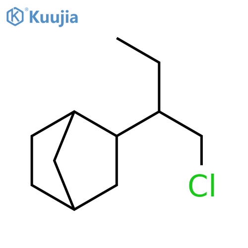 Bicyclo[2.2.1]heptane, 2-[1-(chloromethyl)propyl]- structure