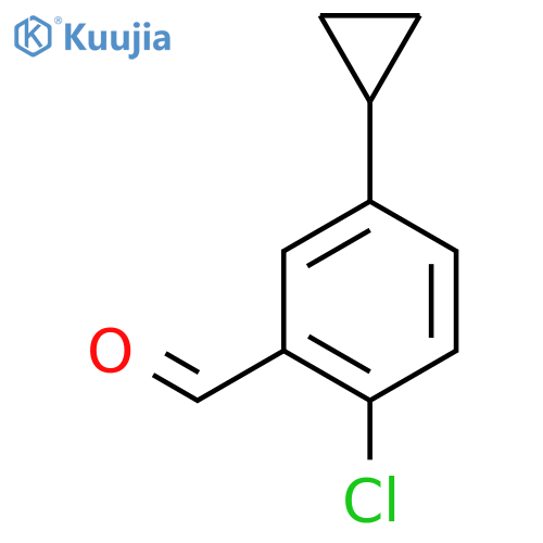 2-Chloro-5-cyclopropylbenzaldehyde structure