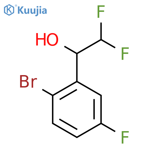 1-(2-bromo-5-fluorophenyl)-2,2-difluoroethan-1-ol structure