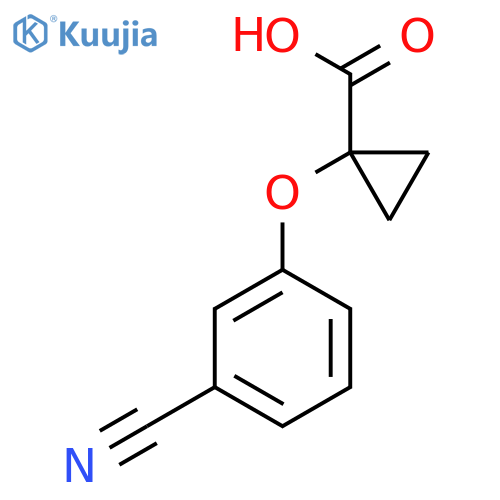 1-(3-Cyanophenoxy)cyclopropanecarboxylic acid structure