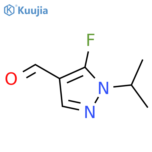 5-fluoro-1-(propan-2-yl)-1H-pyrazole-4-carbaldehyde structure