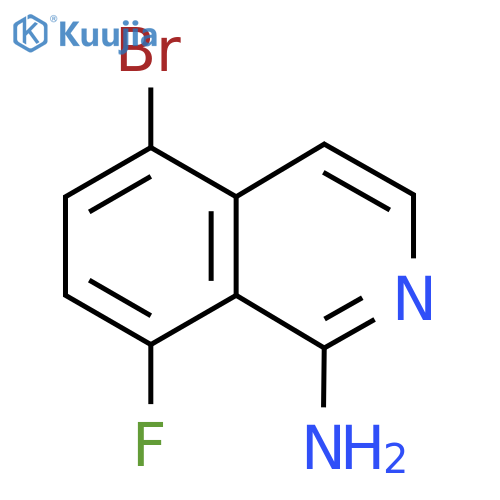 5-Bromo-8-fluoroisoquinolin-1-amine structure