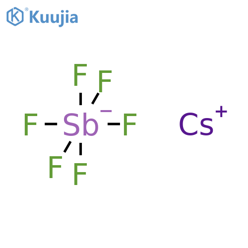 Antimonate(1-),hexafluoro-, cesium, (OC-6-11)- (9CI) structure