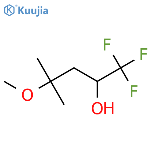 1,1,1-trifluoro-4-methoxy-4-methylpentan-2-ol structure
