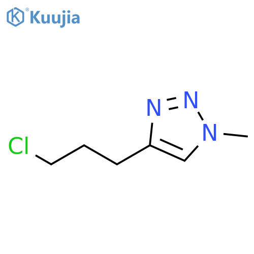 1H-1,2,3-Triazole, 4-(3-chloropropyl)-1-methyl- structure