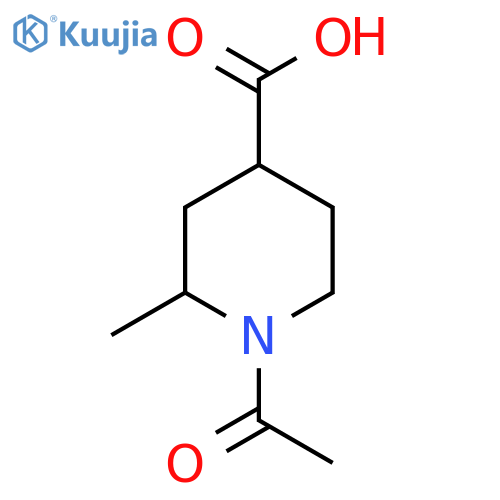 1-acetyl-2-methylpiperidine-4-carboxylic acid structure