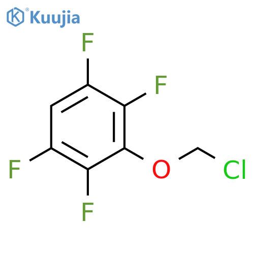 Benzene, 3-(chloromethoxy)-1,2,4,5-tetrafluoro- structure