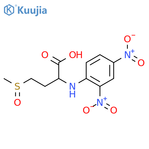 Butanoic acid,2-[(2,4-dinitrophenyl)amino]-4-(methylsulfinyl)- structure