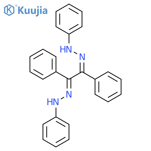 1,2-Ethanedione,1,2-diphenyl-, 1,2-bis(2-phenylhydrazone) structure