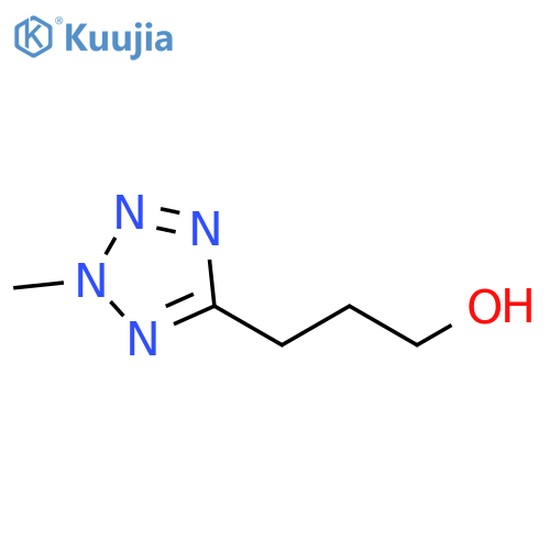 3-(2-methyl-2H-1,2,3,4-tetrazol-5-yl)propan-1-ol structure