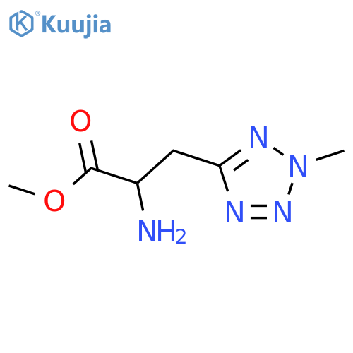 methyl 2-amino-3-(2-methyl-2H-1,2,3,4-tetrazol-5-yl)propanoate structure