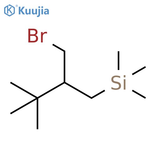 Silane, [2-(bromomethyl)-3,3-dimethylbutyl]trimethyl- structure