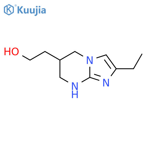 2-{2-ethyl-5H,6H,7H,8H-imidazo1,2-apyrimidin-6-yl}ethan-1-ol structure