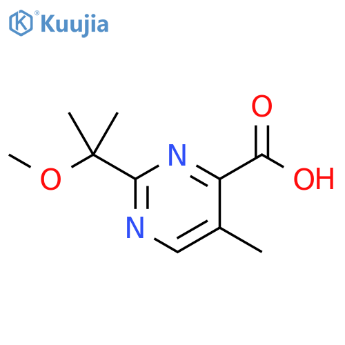 4-Pyrimidinecarboxylic acid, 2-(1-methoxy-1-methylethyl)-5-methyl- structure