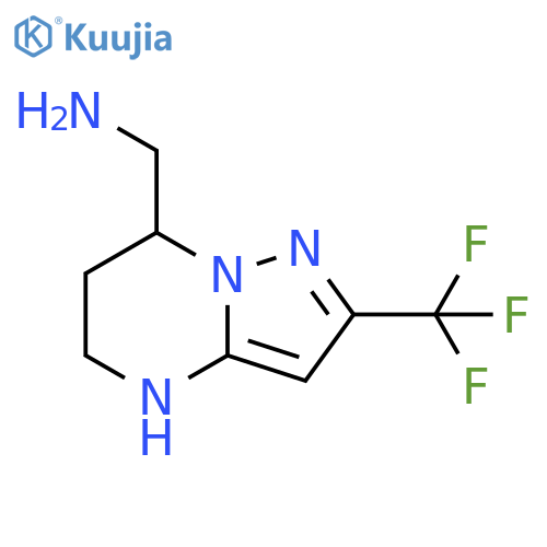 2-(trifluoromethyl)-4H,5H,6H,7H-pyrazolo1,5-apyrimidin-7-ylmethanamine structure