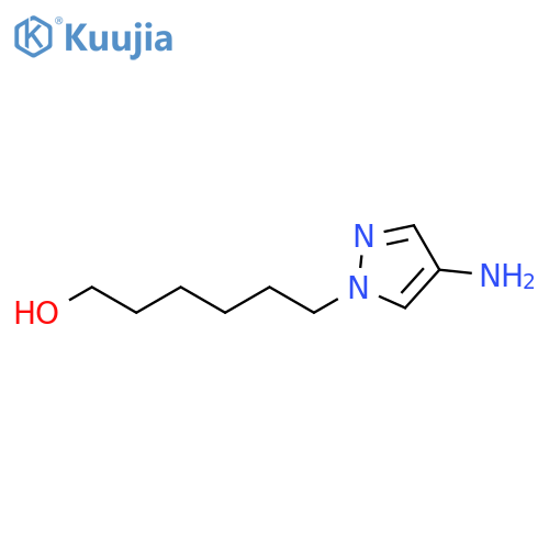 6-(4-amino-1H-pyrazol-1-yl)hexan-1-ol structure