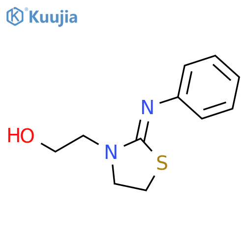 3-Thiazolidineethanol,2-(phenylimino)- structure