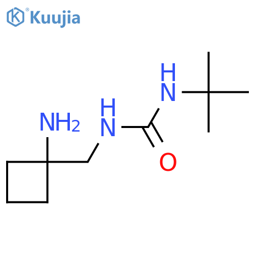 1-(1-aminocyclobutyl)methyl-3-tert-butylurea structure