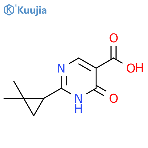 5-Pyrimidinecarboxylic acid, 2-(2,2-dimethylcyclopropyl)-1,6-dihydro-6-oxo- structure