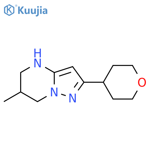 6-methyl-2-(oxan-4-yl)-4H,5H,6H,7H-pyrazolo1,5-apyrimidine structure
