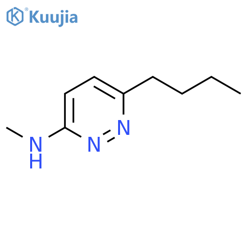 6-Butyl-N-methylpyridazin-3-amine structure