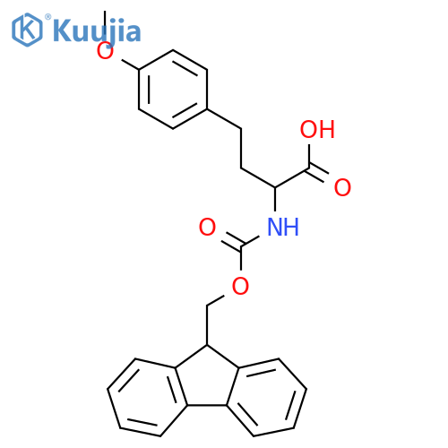 2-({(9H-fluoren-9-yl)methoxycarbonyl}amino)-4-(4-methoxyphenyl)butanoic acid structure