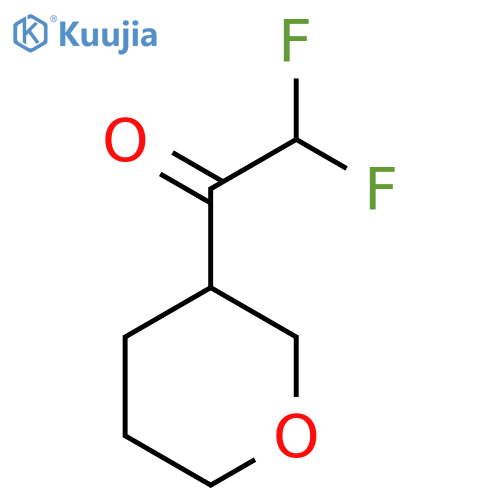 2,2-difluoro-1-(oxan-3-yl)ethan-1-one structure